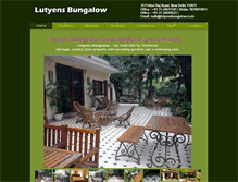 Tablet Screenshot of lutyensbungalow.co.in